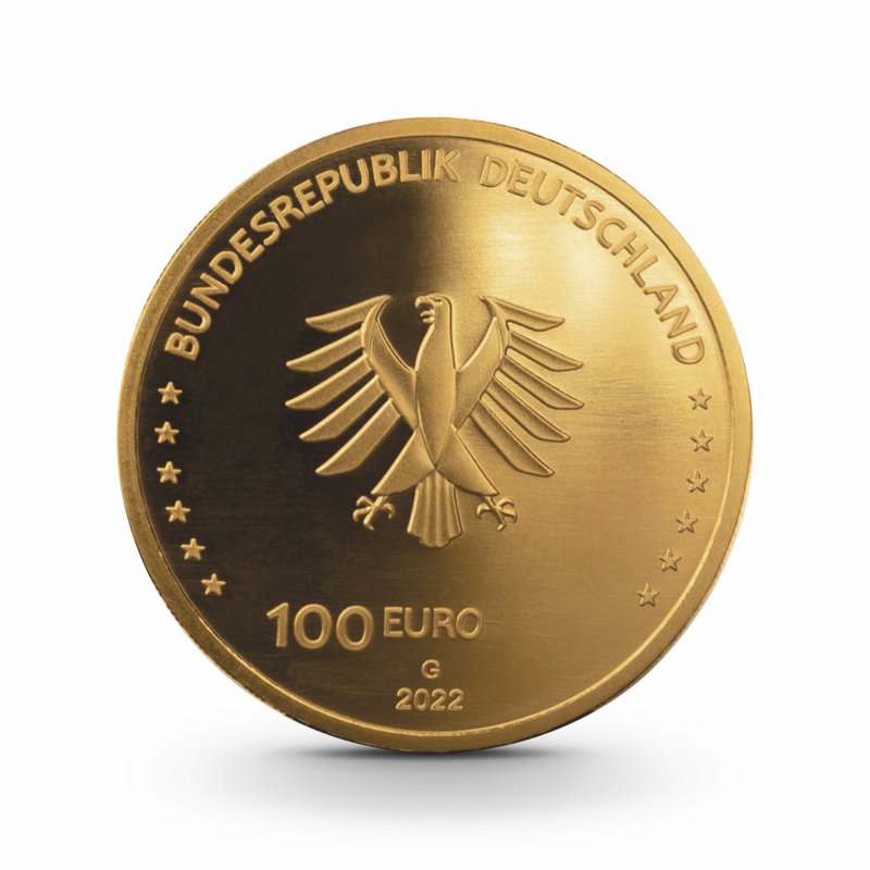 1/2 Oz Säulen Der Demokratie: Freiheit Goldmünze - 100 Euro Deutschland ...